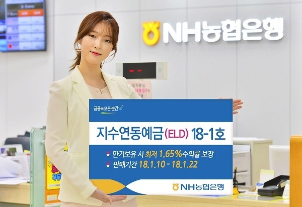 NH농협은행, 1.65%를 최저 보장해주는 ‘지수연동예금(ELD)18-1호’ 출시.