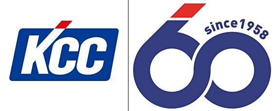 60주년 기념 엠블럼은 KCC CI의 블루 컬러와 레드 컬러를 사용해 기업 브랜드와의 통일성을 갖도록 하는 등의 아이디어가 돋보인 작품이다.