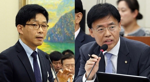 가해자 및 배후 인물로 지목된 안태근 전 검사(왼쪽)와 최교일 자유한국당 의원은 이에 대해 “기억이 없다”고 주장했다. (사진제공=뉴시스)