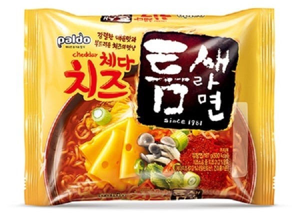 팔도, 부드러운 맛 더한 ‘체다치즈 틈새라면’ 출시