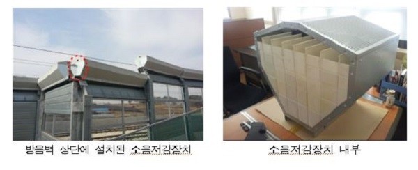 선로변 벽체 상단 설치형 고속철도 교통소음 저감기술