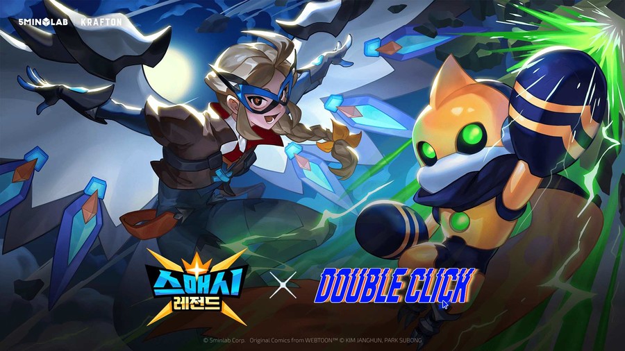 크래프톤 5민랩, 스매시 레전드 더블클릭 컬래버...신규 레전드 스피로·속전속결 모드·스킨 이벤트 제공