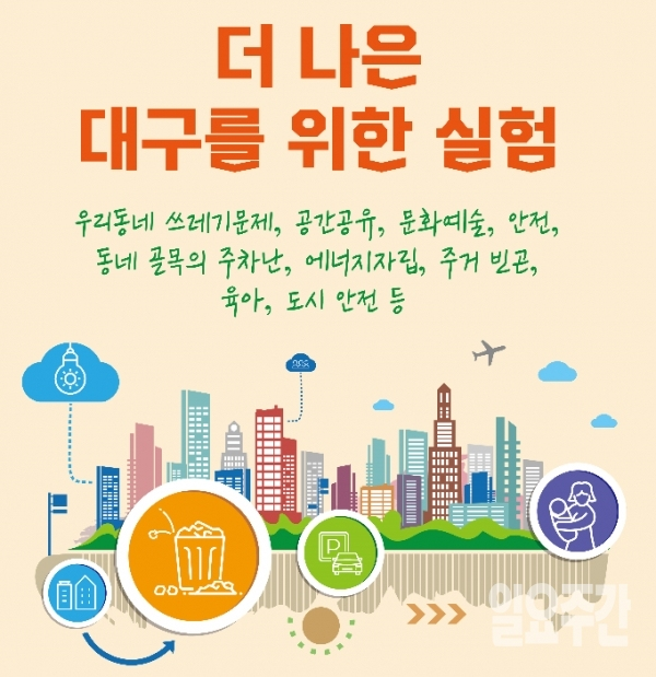 대구시민공익활동지원센터에서는 '더 나은 대구를 위한 실험'을 통해 시민들의 자발적이고 적극적인 참여 프로그램을 운영하고 있다.